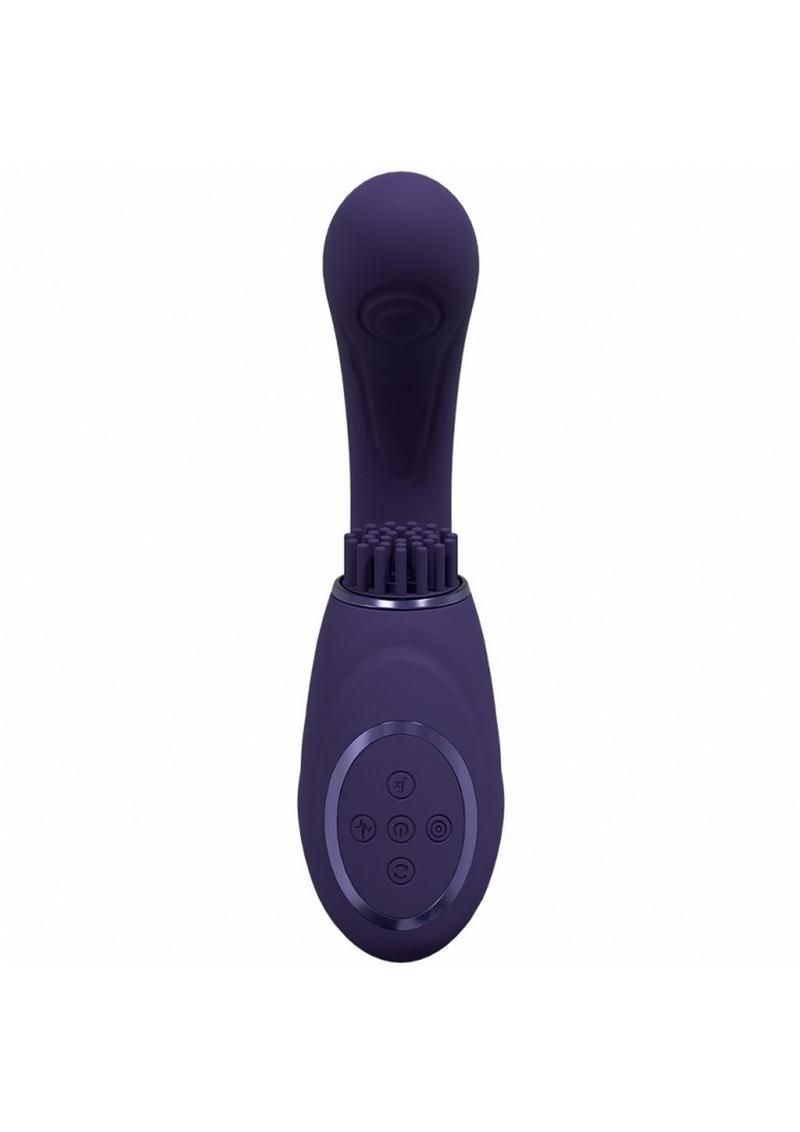 Vive Gen Rechargeable Silicone Triple Motor G-Spot Vibrator with Pulse Wave