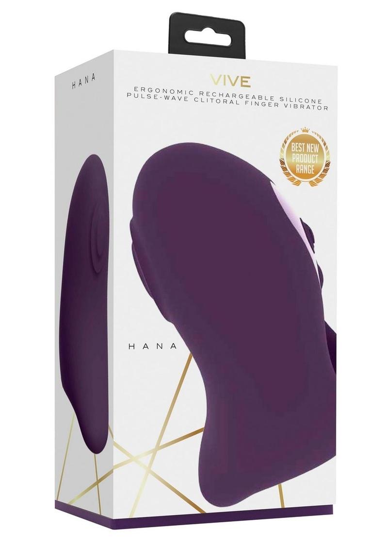 Vive Hana Rechargeable Silicone Pulse Wave Finger Vibrator