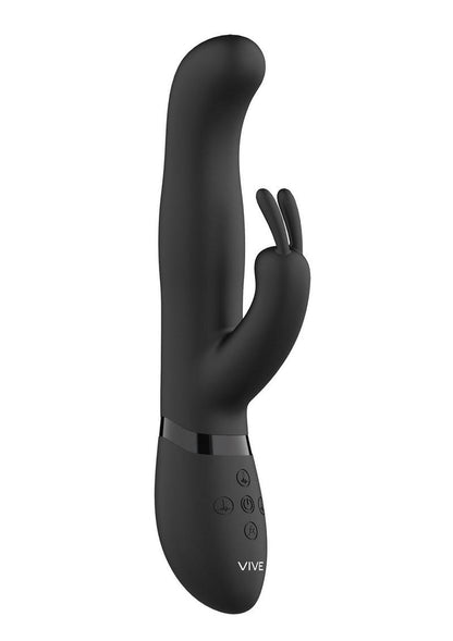 Vive Izara Triple Action Rechargeable Silicone Rotating Beaded G-Spot Rabbit Vibrator