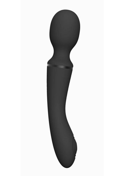 Vive Rechargeable Silicone Nami Pulse Wave and Vibrating Wand - Black