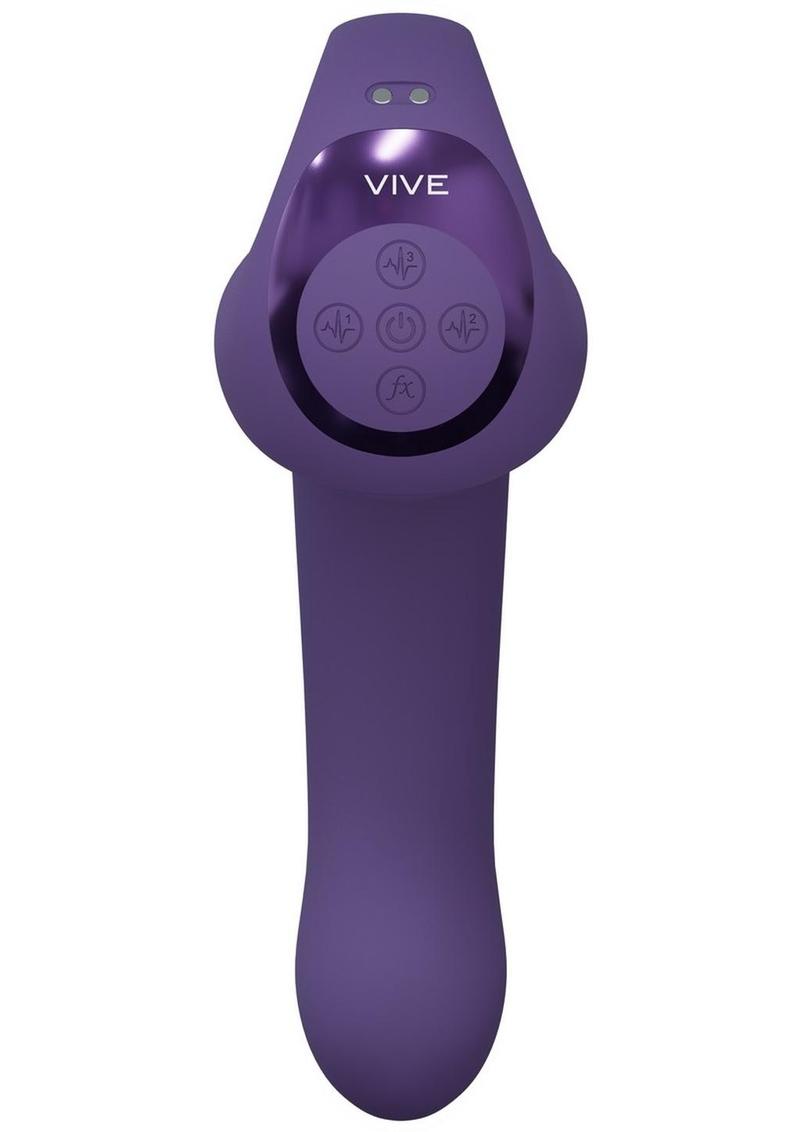 Vive Riko Rechargeable Silicone Triple Motor Thumper with Finger Motion Vibrator