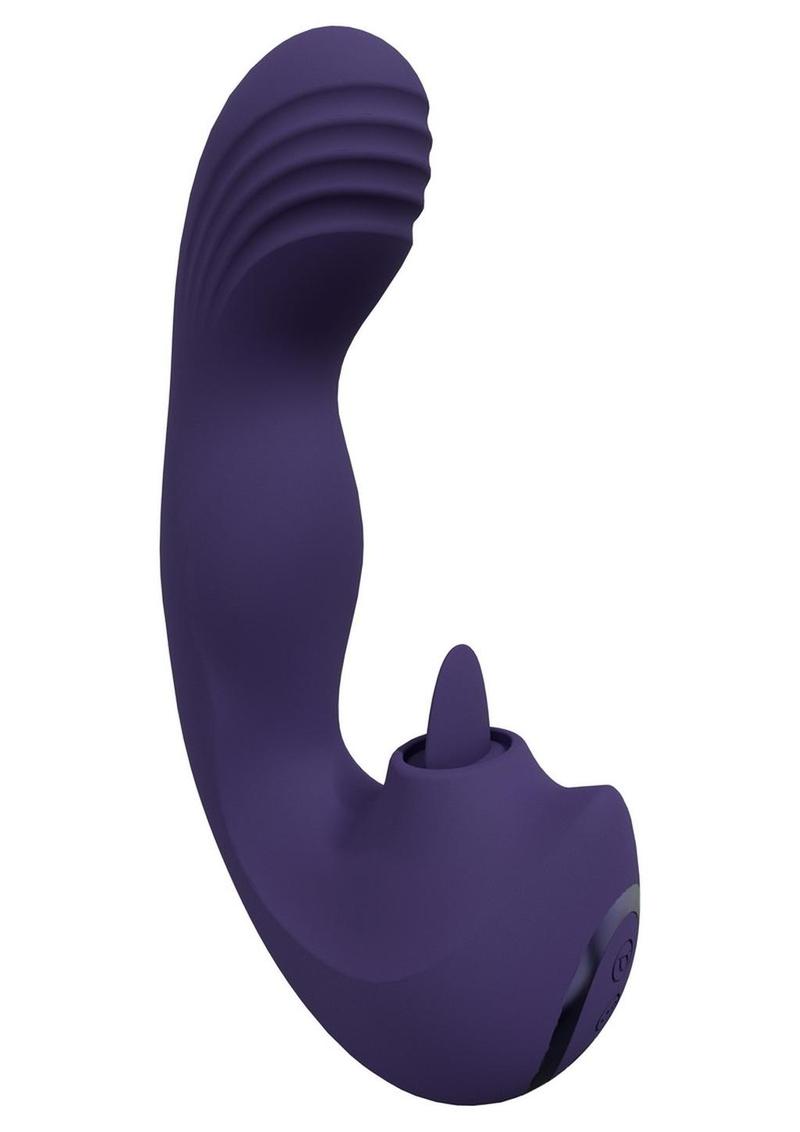 Vive Riko Rechargeable Silicone Triple Motor G-Spot Finger Motion Vibrator - Purple