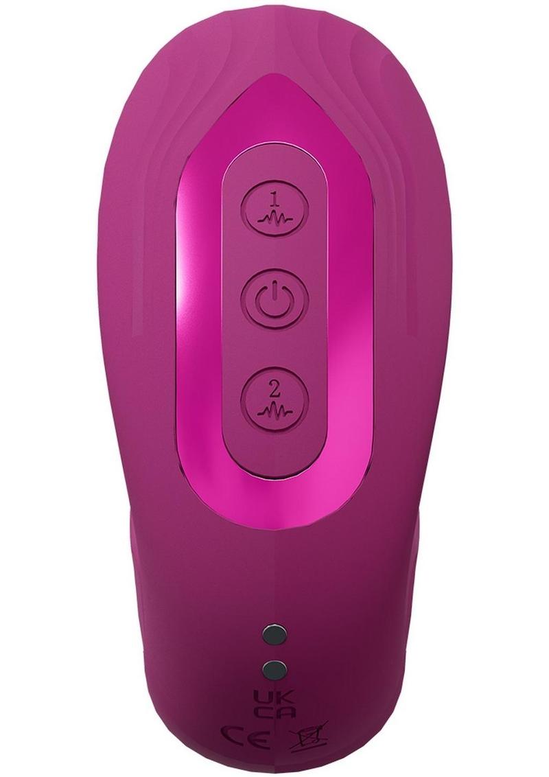 Vive Yuna Rechargeable Silicone Triple Motor Air Wave Vibrator with G-Spot Flapping Stimulation Vibrator