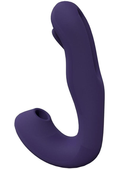 Vive Yuna Rechargeable Silicone Triple Motor Air Wave Vibrator with G-Spot Flapping Stimulation Vibrator