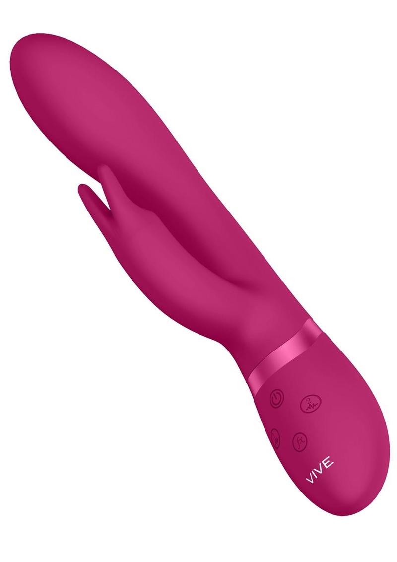 Vive Zosia Classic Rechargeable Silicone G-Spot Rabbit Vibrator - Pink