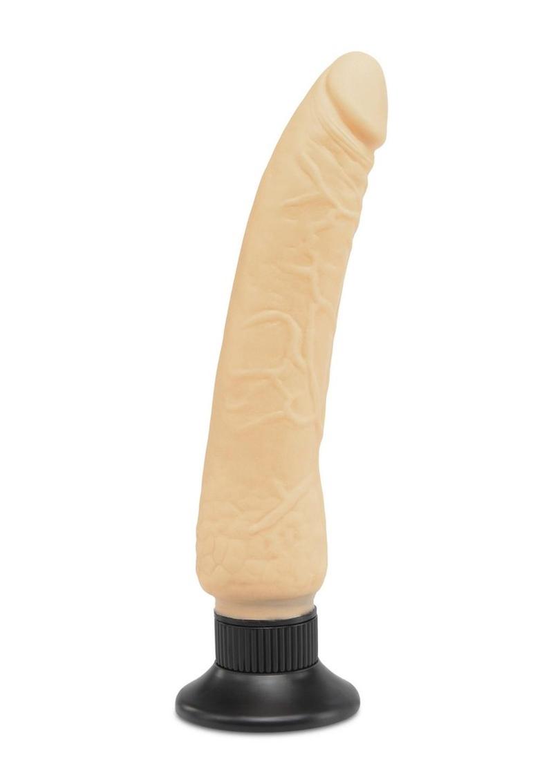 Wall Bangers Vibrating Slim 7 Dildo - Flesh/Vanilla - 9in