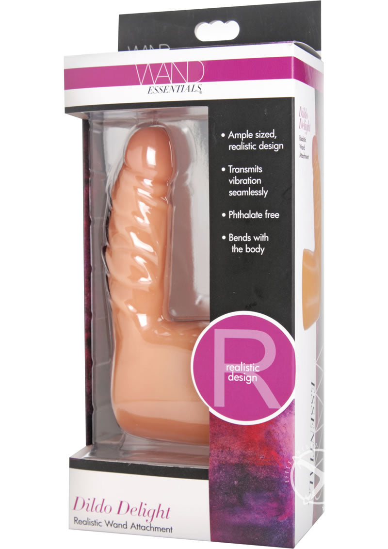 Wand Essentials Dildo Delight Realistic Penis Wand Attachment - Vanilla