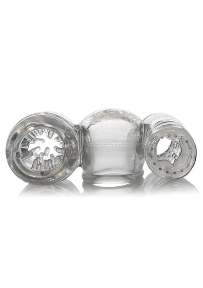 Wand Essentials Twin Turbo Strokers Attachment - Clear