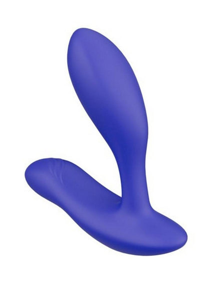 We-Vibe Vector+ Rechargeable Silicone Vibrating Prostate Massager with Remote Control - Blue/Royal Blue