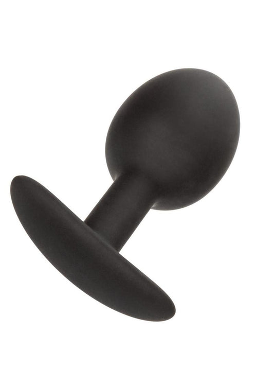 Weighted Silicone Anal Plug - Black