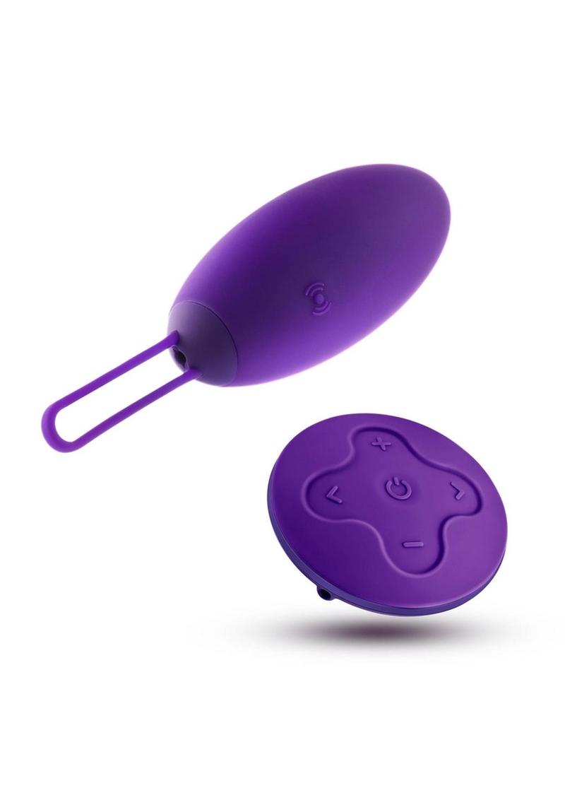 Wellness Imara Rechargeable Silicone Vibrating Egg with Remote - Purple