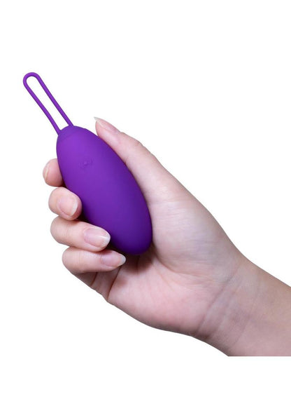 Wellness Imara Rechargeable Silicone Vibrating Egg with Remote - Purple