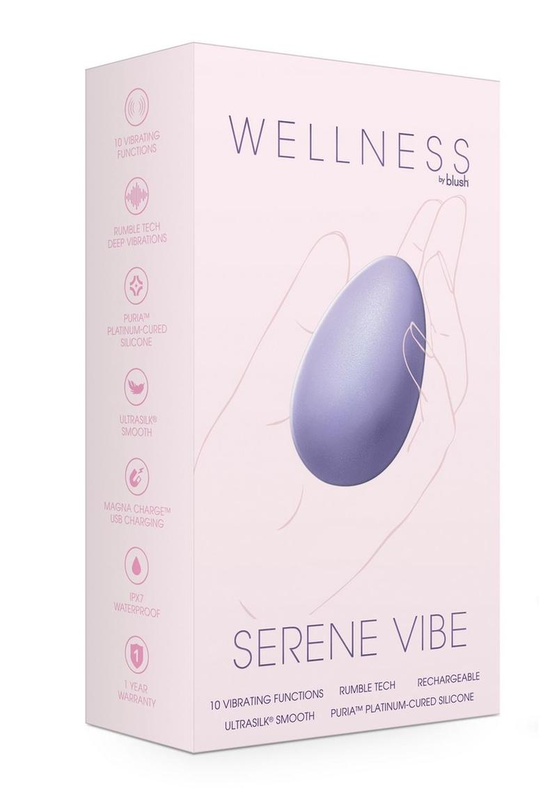 Wellness Serene Vibe Rechargeable Silicone Vibrating Egg with Remote