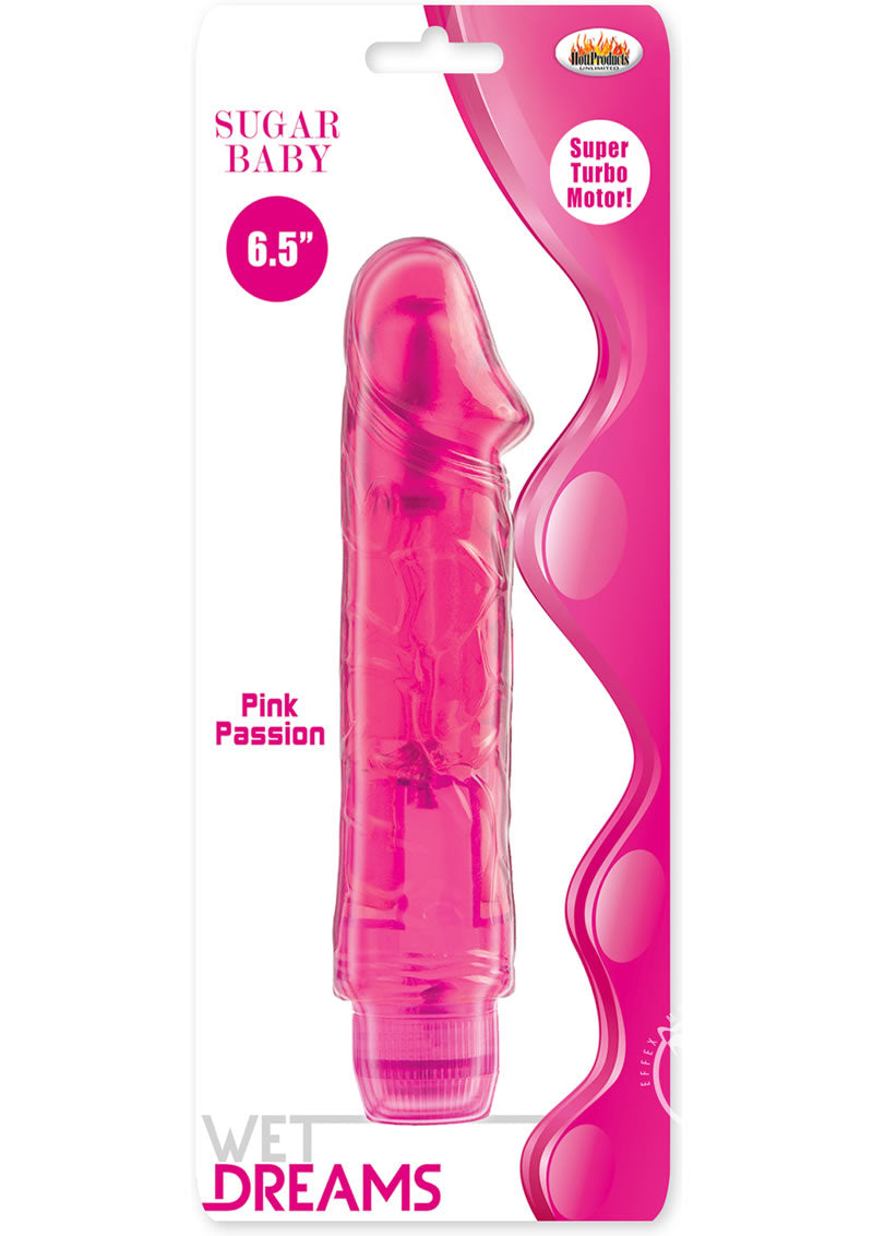 Wet Dreams Sugar Baby Vibrator - Pink - 6.5in