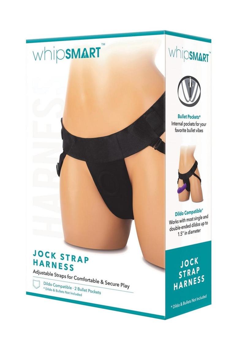 WhipSmart Jock Strap Harness - Black - One Size