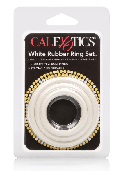 White Rubber Cock Rings