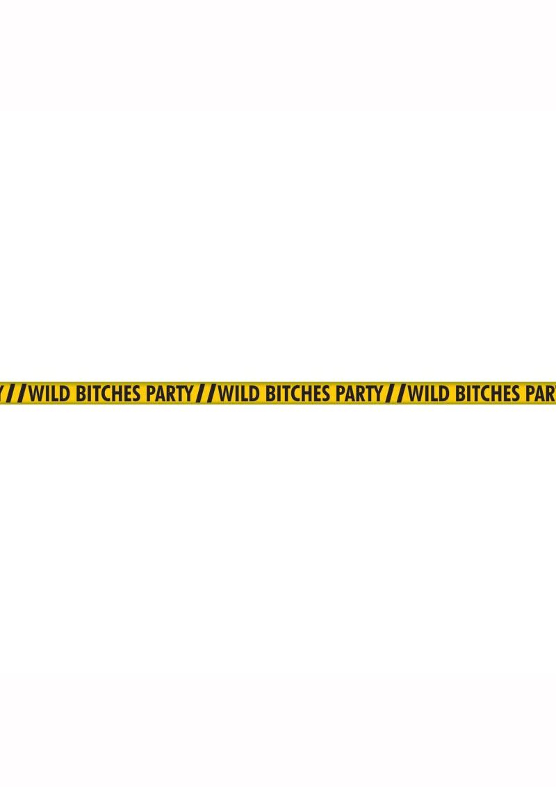 Wild Bitches Party Tape - Black/Yellow - 100ft