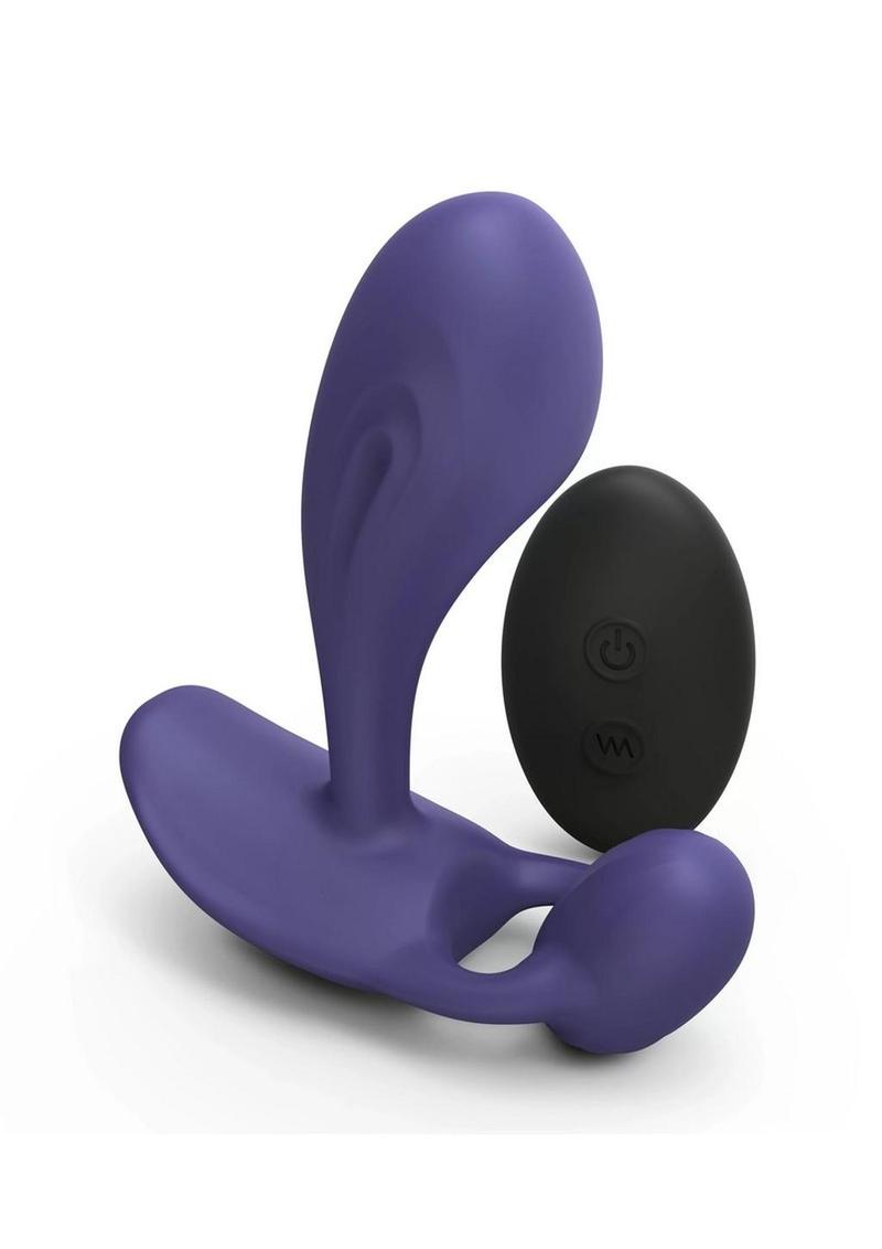 Witty Rechargeable Silicone Vibrator with Clitoral Stimulator