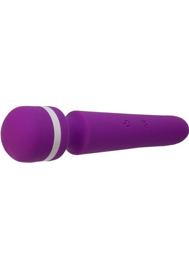 Wonderlust Destiny Silicone Rechargeable Wand Massager - Purple