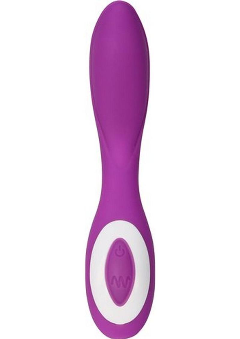 Wonderlust Serenity Rechargeable Silicone Vibrator - Purple