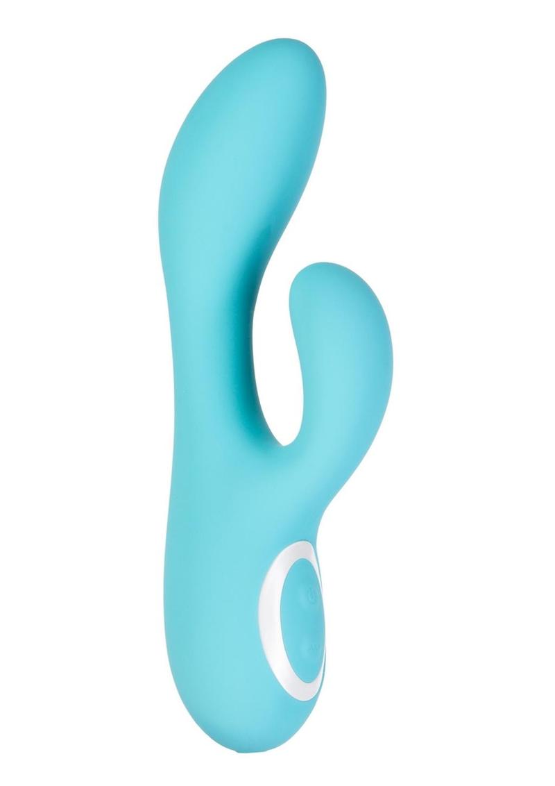 Wonderlust St Tropez Rechargeable Silicone Dual Vibrator - Teals - Teal