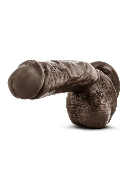 X5 Hard On Dildo with Balls - Caramel - 8.75in