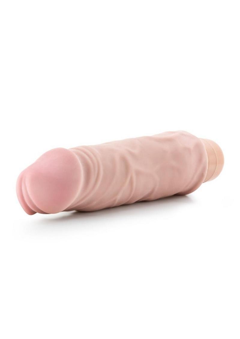 X5 Plus Hard On Vibrating Dildo - Vanilla - 9in