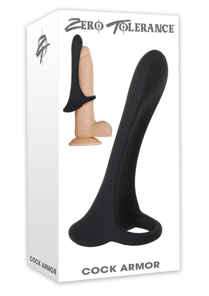 Zero Tolerance Cock Armor Rechargeable Silicone Vibrating Cock Ring with Long Bullet