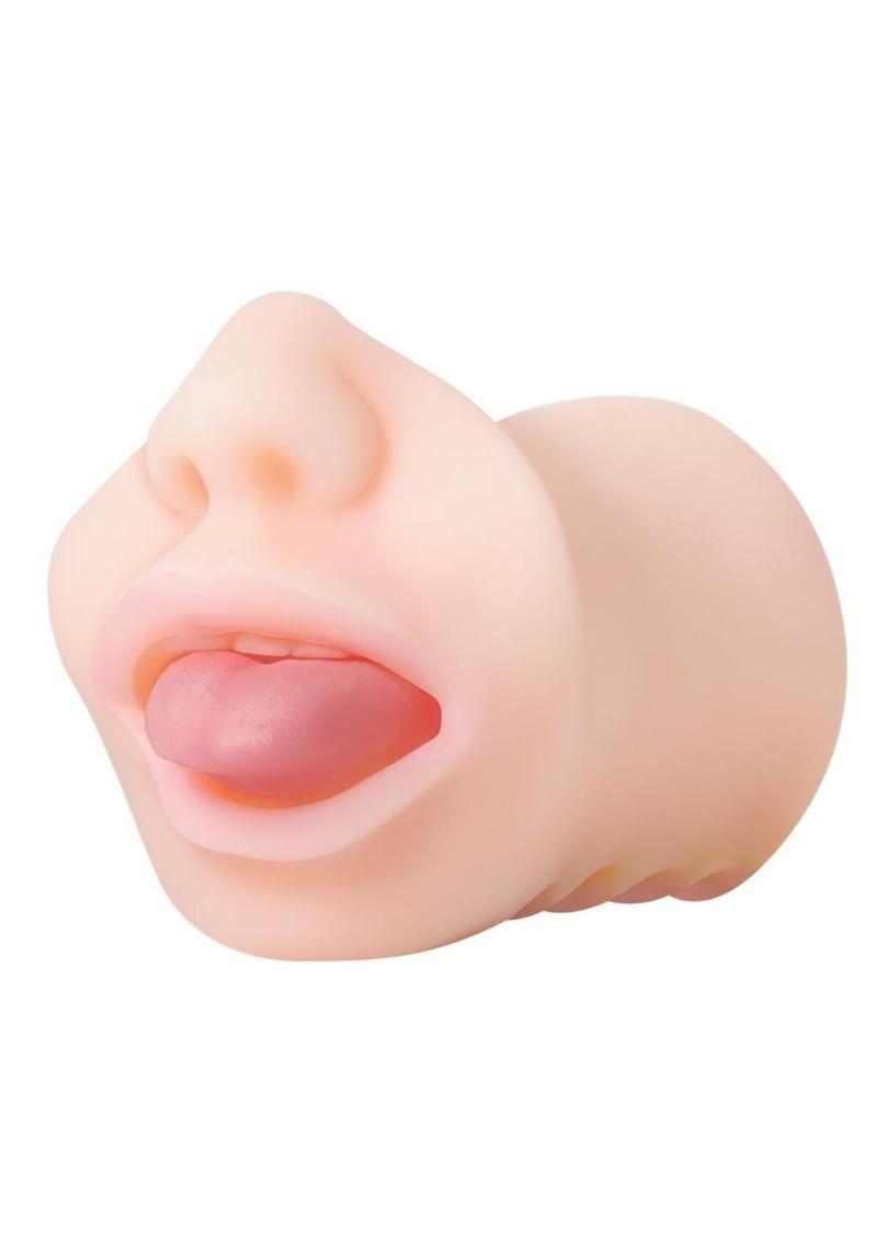 Zero Tolerance Real Mouth Stroker Masturbator with DVD - Vanilla