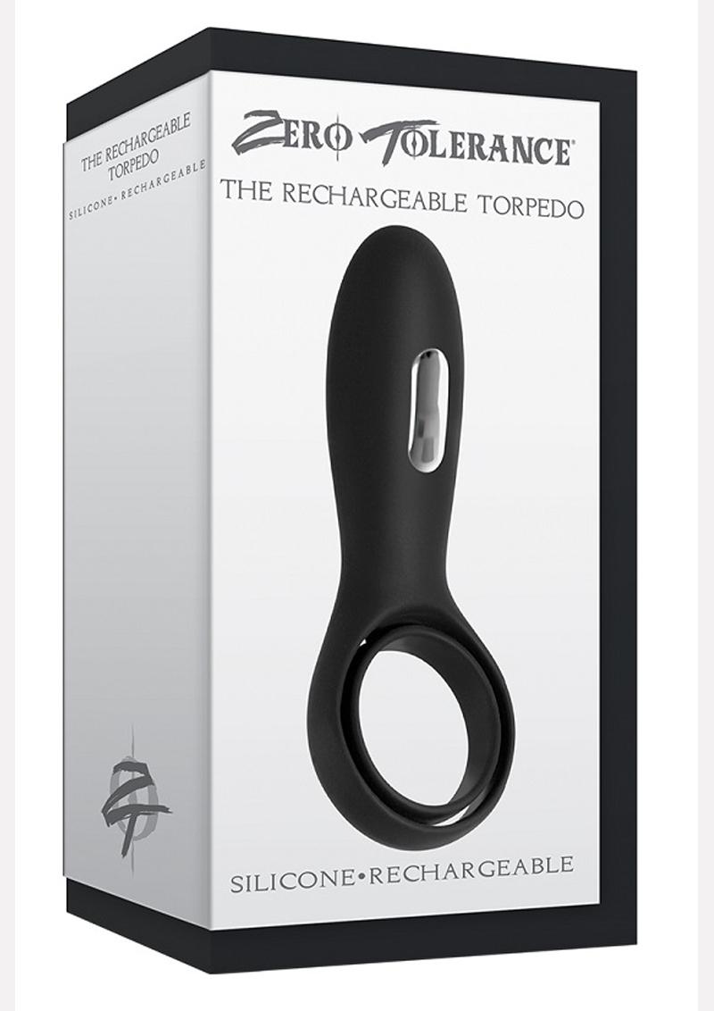 Zero Tolerance The Rechargeable Silicone Torpedo Vibrating Cock Ring